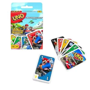 UNO Super Mario, Mario Kart Standard Card Game with Exclusive Wild Card Rule for - Picture 1 of 4