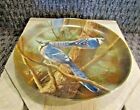 BLUEJAYS bird winter Knowles collector's PLATE by Kevin Daniel 8.5" blue jay