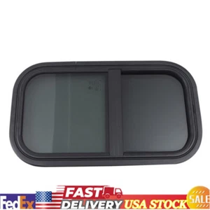 RV Camper Window Teardrop Vertical Trailer Sliding Window 12''x22''+Accessories - Foto 1 di 13