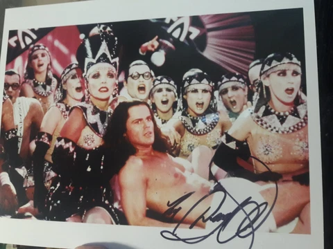 DONNY OSMOND Signed Shirtless 8X10 COLOR PHOTO Signed In Person Las Vegas Cover