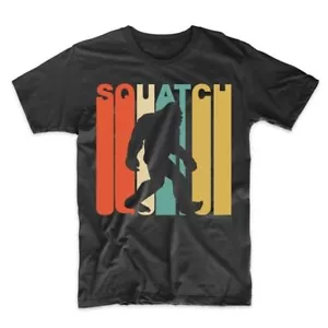Vintage Retro 1970's Style Squatch Bigfoot Sasquatch T-Shirt - Picture 1 of 4