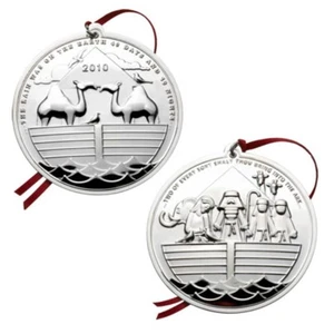 2010 TOWLE 2do Anual Plata Esterlina NOAH'S ARK Navidad Adorno Colgante Medallón - Imagen 1 de 1