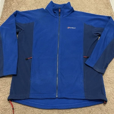 Berghaus Men's Blue Fleece Jacket Medium Stand-Up Collar Full Zip - Image 1 of 4