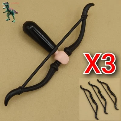 X3 Playmobil arc de flèches samouraï-guerrier oriental-asiatique-barbare-viking - Photo 1/2