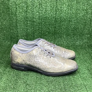 Scarpe da golf Footjoy Croc in pelle senza punte taglia 5 US collezione su misura brevetto - Foto 1 di 8