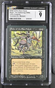 Order of the Ebon Hand CGC 9 Magic the Gathering 1994 Fallen Empires Benson - Picture 1 of 2