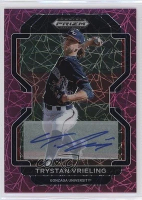 2022 Panini Prizm Draft Picks Neon Pink Velocity Trystan Vrieling #PDP100 Auto - Image 1 of 2