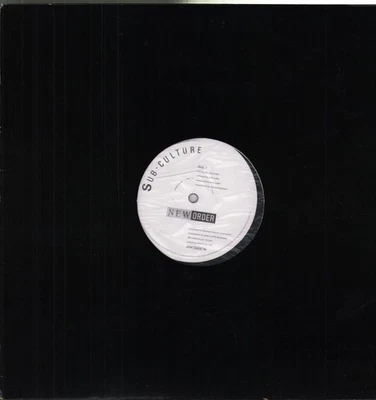 New Order Sub Culture 12" vinyl UK Factory 1985 12" in die cut black card outer - Image 1 of 3