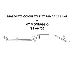 Marmitta completa SIGAM per FIAT Panda 141 1.1 4X4 + kit montaggio - Picture 1 of 4