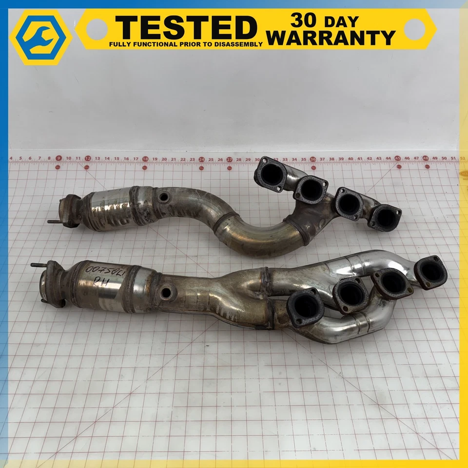 99-01 BMW E38 E39 COLECTOR ESCAPE IZQUIERDO DERECHO CONJUNTO OEM Foto 1 de 4