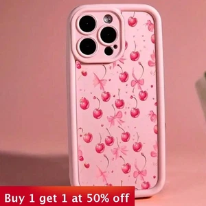 Funda de teléfono de moda dulce cereza para iPhone 16 Pro Max 15 14 13 12 11 8 7 XR - Imagen 1 de 8