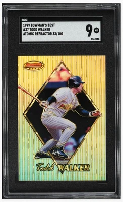 1999 ⚾ SGC-8 Bowmans Best, refractor atómico, Todd Walker, #/100, Pop1 sin superior Foto 1 de 2