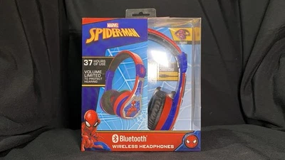 Marvel Spider-Man Wireless Bluetooth Headphones for Kids Adjustable Volume, NIB! - Image 1 of 4