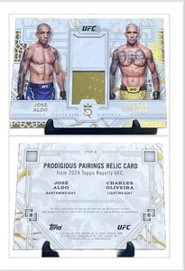 Topps Royalty UFC 2024 Jose Aldo Charles Oliveira Prodigious Pairings Gold 1/10 - Picture 1 of 3