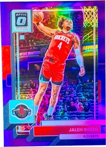 Jalen Green 2022-23 Panini Optic Purple Prizm Refractor Holo #147 - Bild 1 von 2