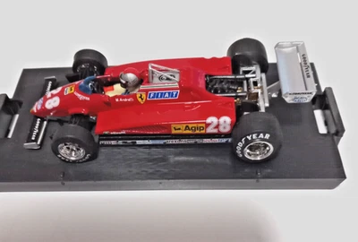Brumm Ferrari F1 126C2 turbo n.28 3Rd Italy Gp 1982 Mario Andretti +Driver - Immagine 1 di 4