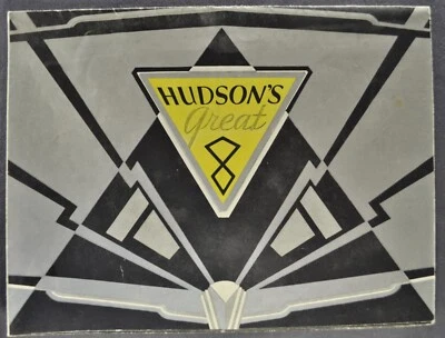 Hudson Great 8 1930 folleto ocho sedán cupé Roadster Phaeton bonito original 30 Foto 1 de 4