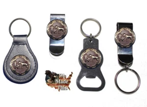 Christian Praying Cowboy Church bn. Bottle Opener Key Fob Key Holder Money Clip - Picture 1 of 6