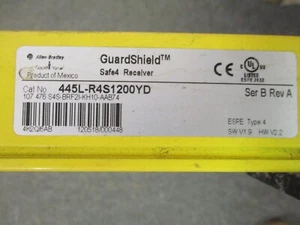 ALLEN BRADLEY SAFE4 RECIEVER LIGHT CURTAIN SER B REV A 445L-R4S1200YD - Picture 1 of 6