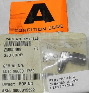 4730-01-462-2907 7M148J2 Winkel, Bördelrohr auf Schwenkmutter - Bild 1 von 1