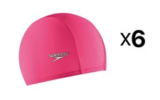 Speedo LYCRA® Adult Swim Cap, Pink (Pack of 6)