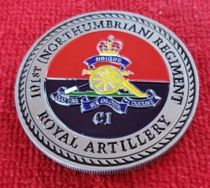 MONEDA DESAFÍO REG DE ARTILLERÍA REAL BRITÁNICA 101ST NORTHUMBRIAN (USCG EJÉRCITO USMC - Imagen 1 de 2