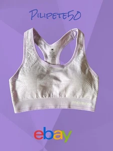 NEW BALANCE~Sports Bra~Medium Impact~Violet Glo HTR~ SIZE Large~ GREAT FIT! - Picture 1 of 5