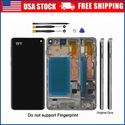 TFT For Samsung S10 G973 S10+ G975 LCD Display Touch Screen Digitizer +Frame US - Image 1 of 2