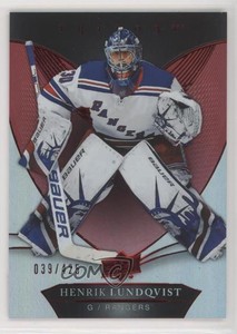 2018-19 Upper Deck Trilogy Red Foil /425 Henrik Lundqvist #15 HOF