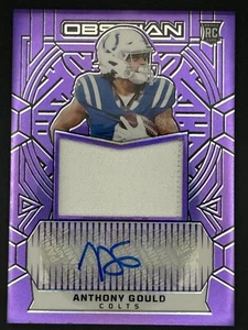 2024 Panini Obsidian - Anthony Gould RC Patch Auto Deep Blue 5/49 (RC)(AU)(RPA) - Picture 1 of 2