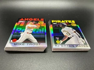 2021 Topps Chrome 1986 TOPPS INSERT SET 25 CARDS TROUT HAYES ADELL ACUNA SOTO - Picture 1 of 1