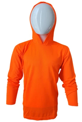 DRI-FIT Performance Hoodie Long Sleeve T-Shirts, UPF 50+ Sun Protection Hooded - Image 1 of 4