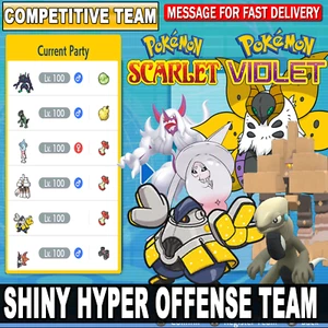 Pokemon Scarlet & Violet Shiny Competitive Hyper Offense Team Battle Ready!! - Picture 1 of 1
