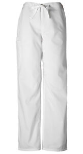 Scrubs Cherokee Workwear Men's Drawstring Cargo Pant Short 4100S WHTW White