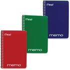 Memo Book, College Ruled, 6 x 4, Wirebound, 40 Sheets, Assorted
