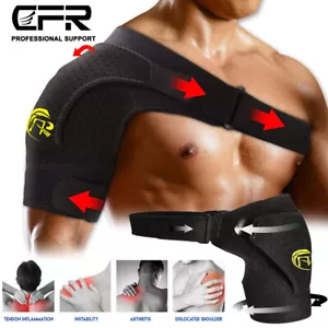 Shoulder Brace Support Compression Sleeve Torn Rotator Cuff Joint AC Pain Wrap - Picture 1 of 15