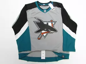 SAN JOSE SHARKS AUTHENTIC ADIDAS REVERSE RETRO HOCKEY JERSEY - Picture 1 of 4