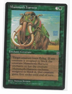 Magic the Gathering ~ MTG ~ 1x Mammoth Harness ~ Homelands ~ M/NM - Image 1 of 2