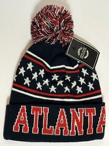 Atlanta Beanie Wintermütze Bündchen NYC Kopfbedeckung dunkelblau One Size warm stylisch - Bild 1 von 7