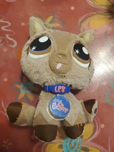 Juguete de peluche Littlest Pet Shop LPS VIP gris gatito gato Hasbro 2007 raro gato de peluche - Imagen 1 de 4