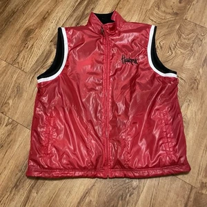 Nebraska Cornhuskers Red Black Reversible Vest Size Large Huskers Football NCAA - Picture 1 of 11
