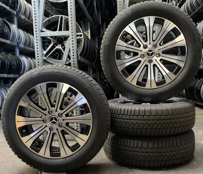 4 Orig Mercedes-Benz Winterräder 215/60 R18 102T EQA H243 EQB 243 A2434010000 33 - Bild 1 von 3