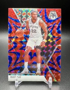 2019-20 Panini Mosaic RUDY GAY Blue Reactive Prizm #26 San Antonio Spurs - Picture 1 of 2