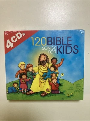 120 Bible Songs for Kids 4 CD Set (Madcay Entertainment 2006) Brand New Sealed - Image 1 of 4