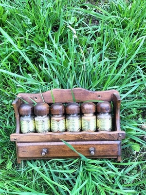 Lot Ancien Présentoir A Épices Complet Voir Photos " Old Spice Box Vintage" 😉 - Photo 1/4