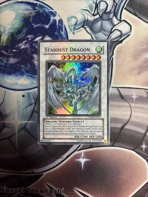 (AY) Stardust Dragon DP08-EN014 - Yusei - 1st Edition Super YuGiOh LP - Image 1 of 4