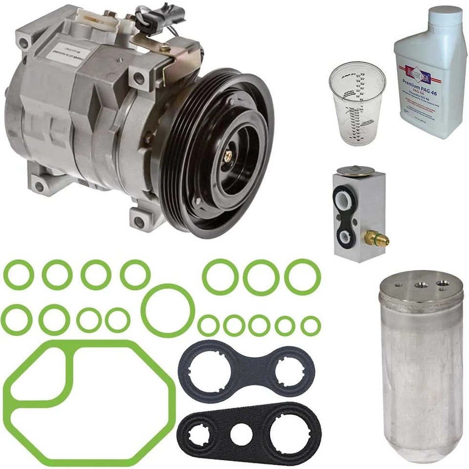 Compresor de aire acondicionado Omega para Dodge Neon 2003-2005 con kit de reparación de aire acondicionado CSW Foto 1 de 1