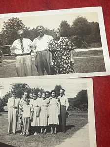VINTAGE BLACK/WHITE PHOTO: AMERICAN RURAL SOUTH FAMILY GATHERING (9a) - Picture 1 of 3