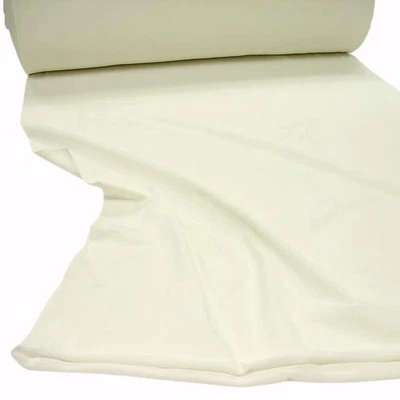creme Jersey mit Elasthan Bündchenstoff Meterware Weiche Baumwolle - Bild 1 von 2