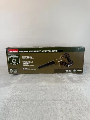 Soplador inalámbrico cepillado Makita ADBU05Z 18V LXT aventura al aire libre Li-Ion nuevo Foto 1 de 4